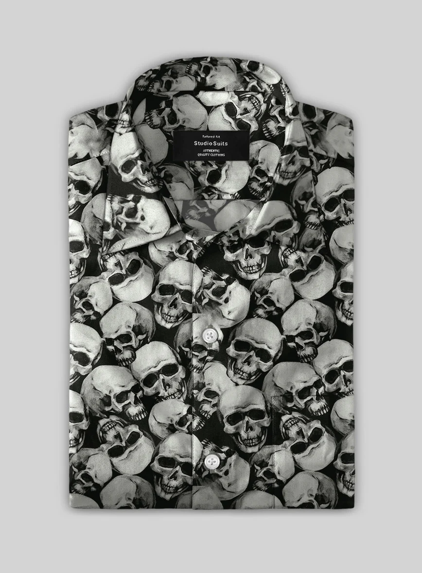 Italian Cotton Rebel Skull Shirt