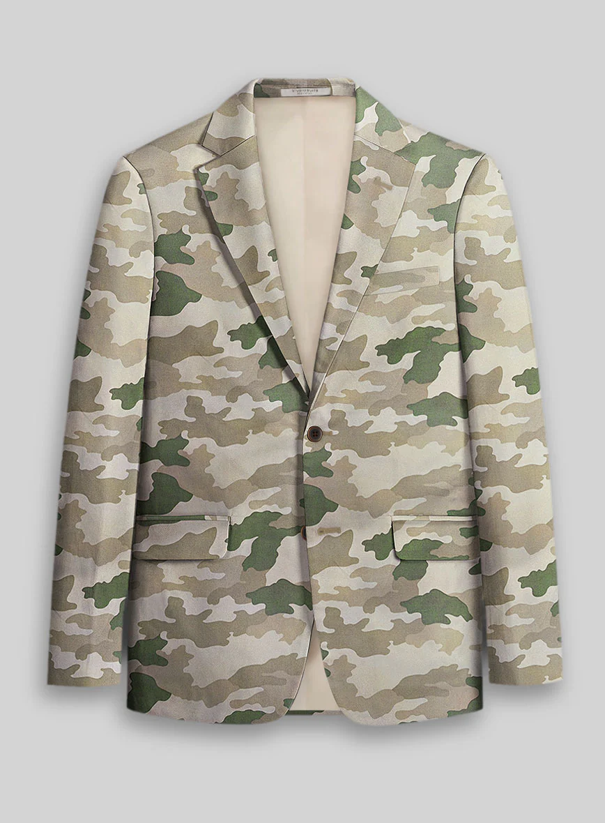 Italian Cotton Santoro Camo Jacket