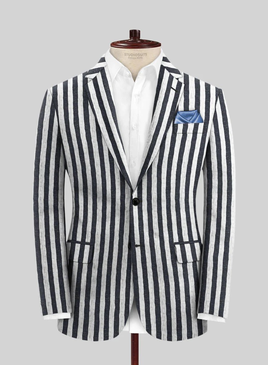Italian Cotton Seersucker Venancio Jacket - Image 3
