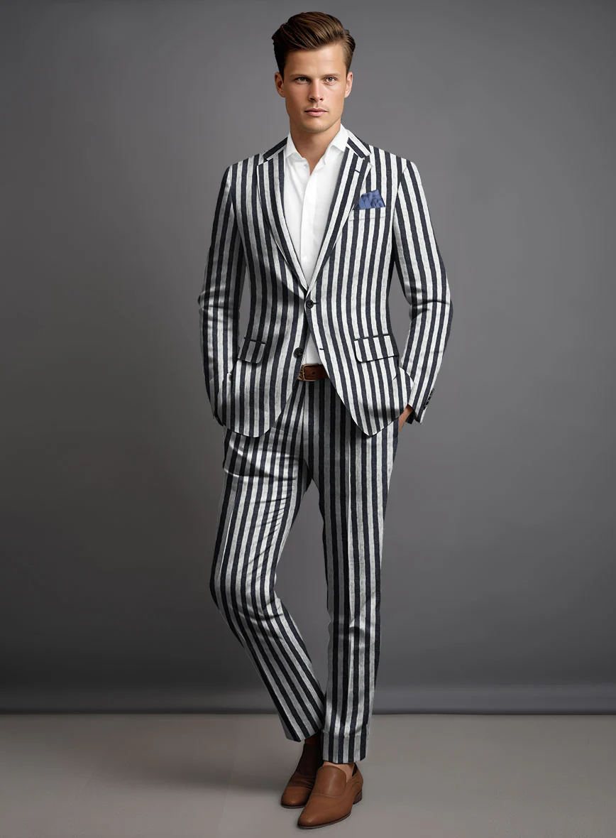 Italian Cotton Seersucker Venancio Suit - Image 2