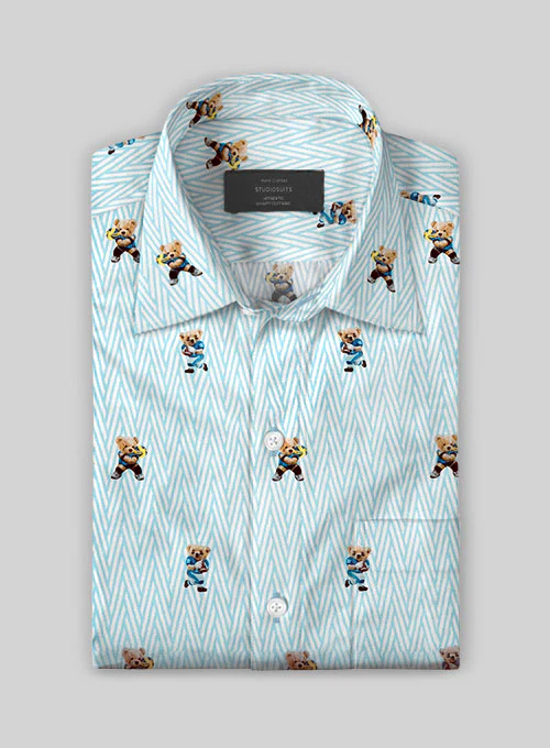 Italian Cotton Sporty Bear Shirt