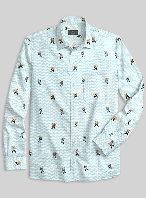 Italian Cotton Sporty Bear Shirt - Image 2