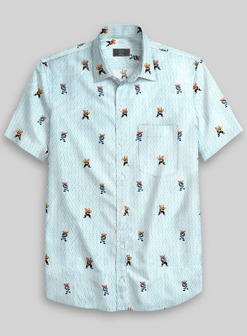 Italian Cotton Sporty Bear Shirt