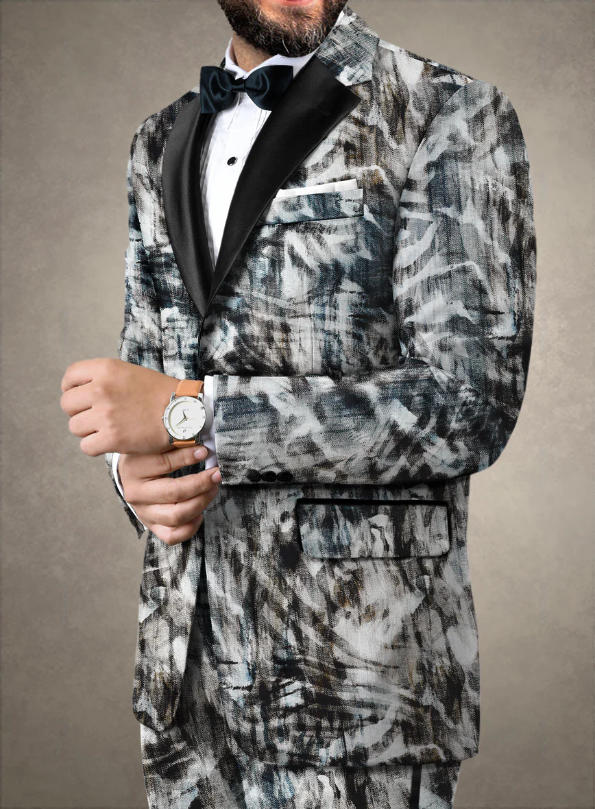 Italian Cotton Stretch Jacopo Tuxedo Jacket - Image 2