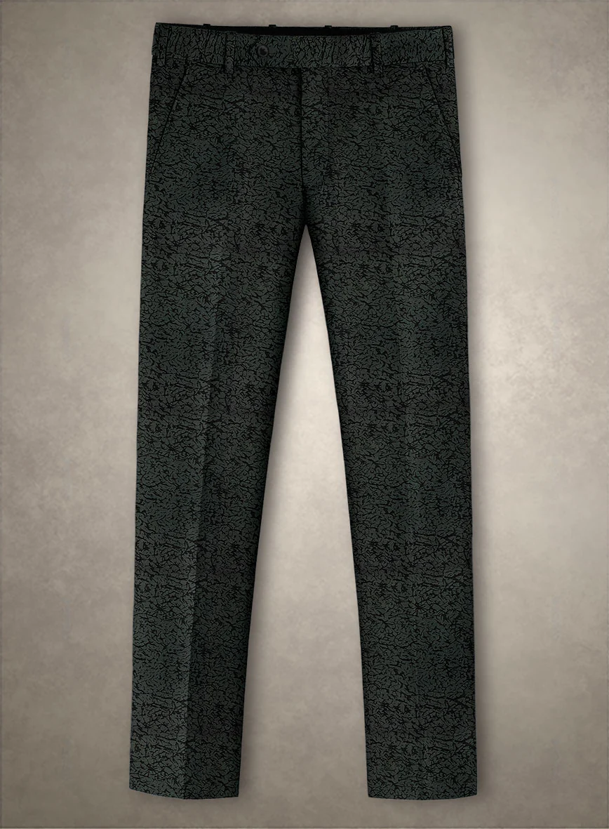 Italian Cotton Stretch Onyx Vortex Pants - Image 2