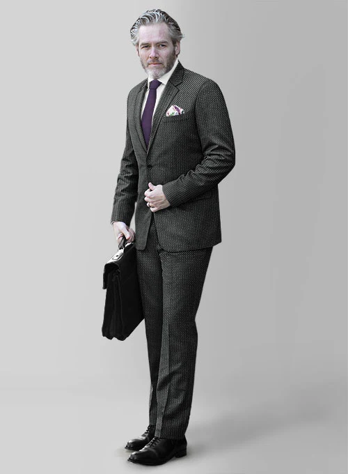 Italian Cotton Stretch Rasia Suit - Image 3
