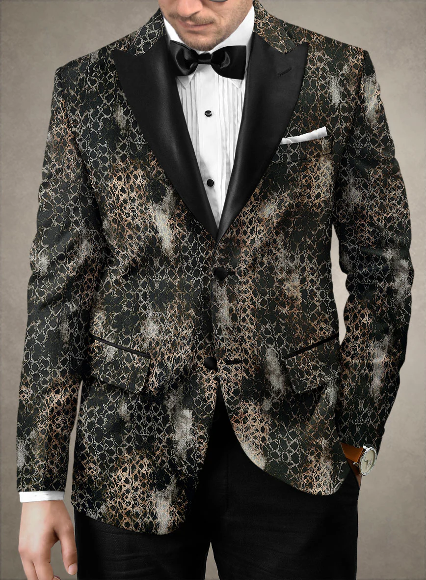 Italian Cotton Stretch Salvador Tuxedo Blazer - Image 2