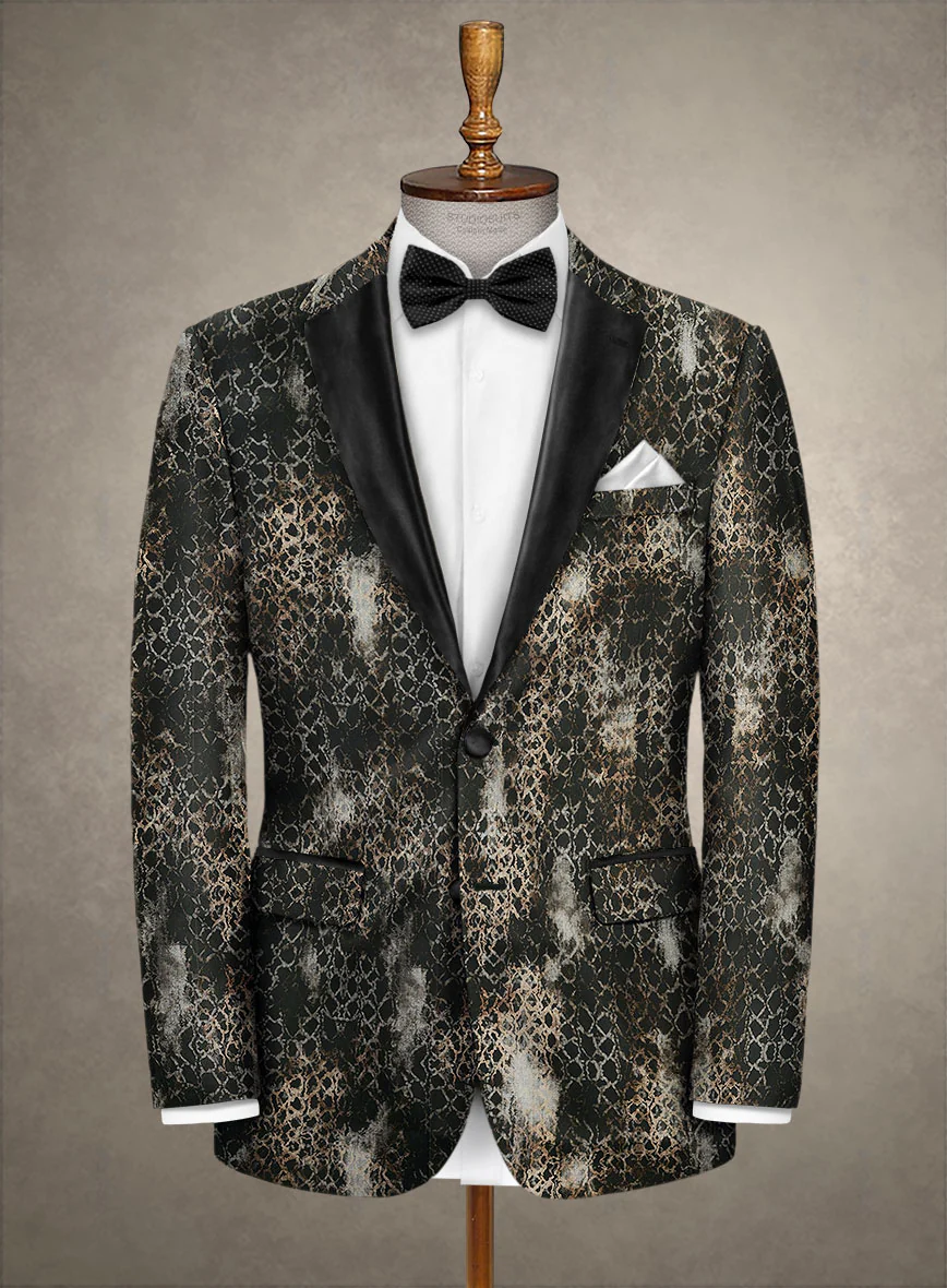 Italian Cotton Stretch Salvador Tuxedo Suit - Image 2
