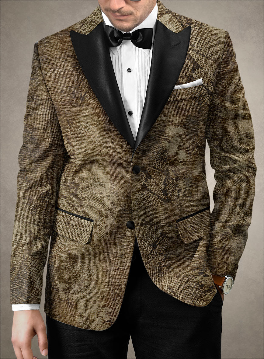 Italian Cotton Stretch Viola Tuxedo Blazer - Image 2
