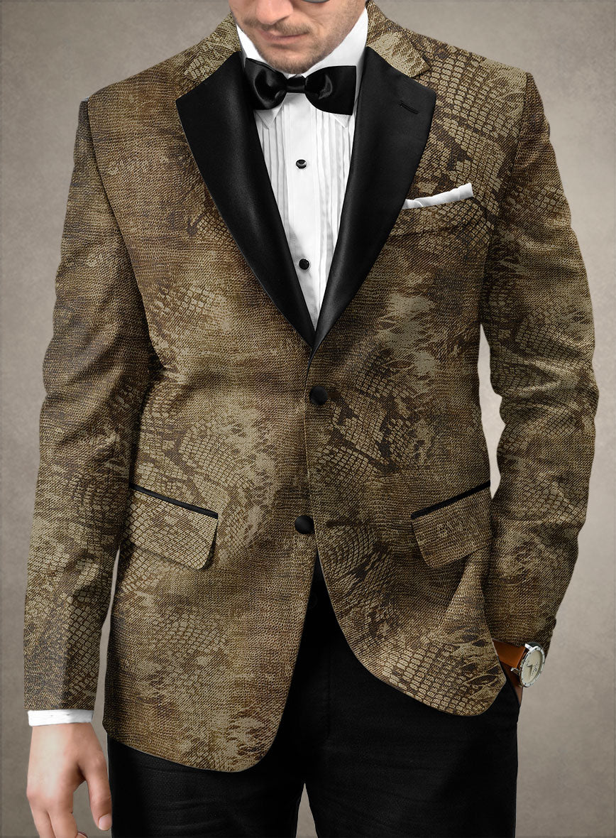 Italian Cotton Stretch Viola Tuxedo Suit - Image 2