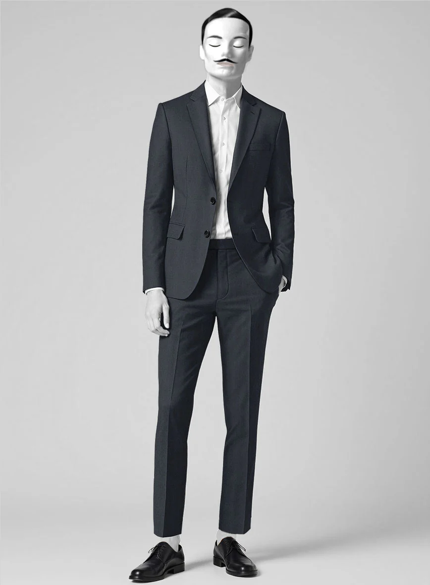 Italian Cotton Wool Herringbone Piati Suit