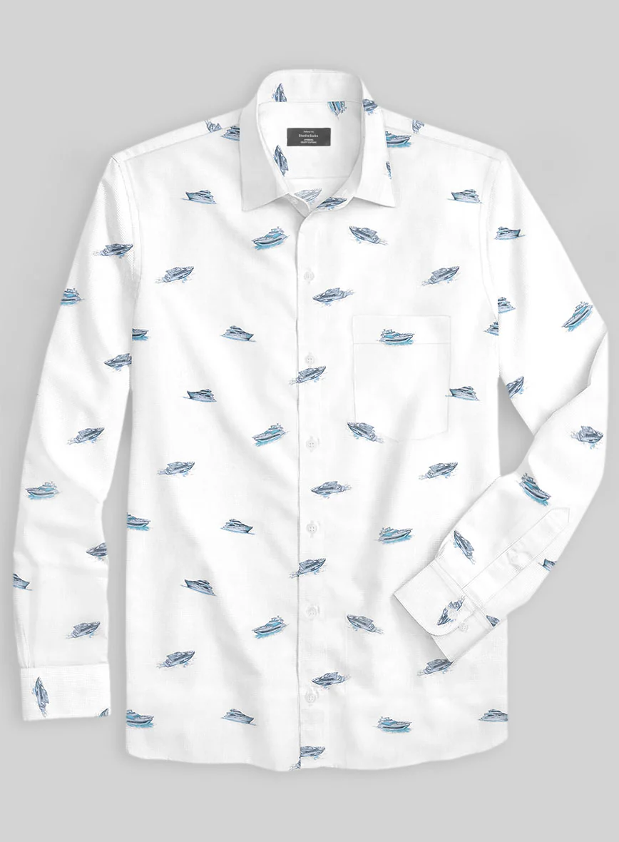 Italian Cotton Yacht Shirt - Image 2