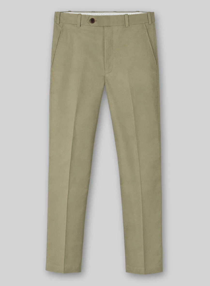 Italian Dark Tan Cotton Stretch Suit - Image 6