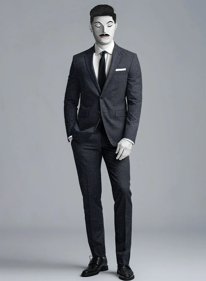 Italian Donegal Blue Wool Suit