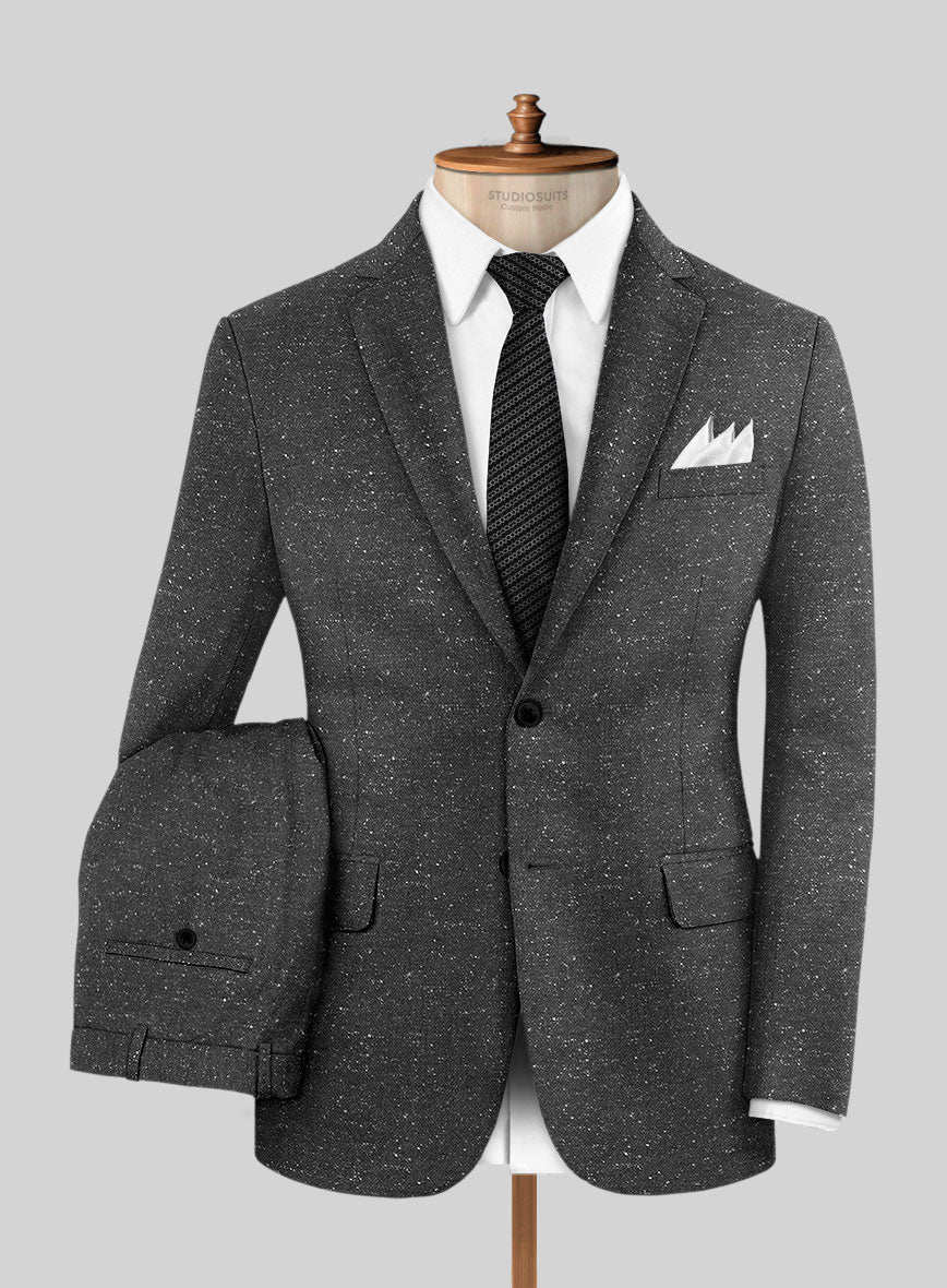 Italian Donegal Gray Wool Suit - Image 2