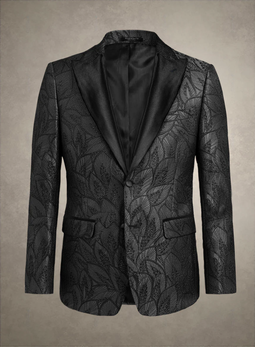 Italian Ebony Regale Tuxedo Suit - Image 2