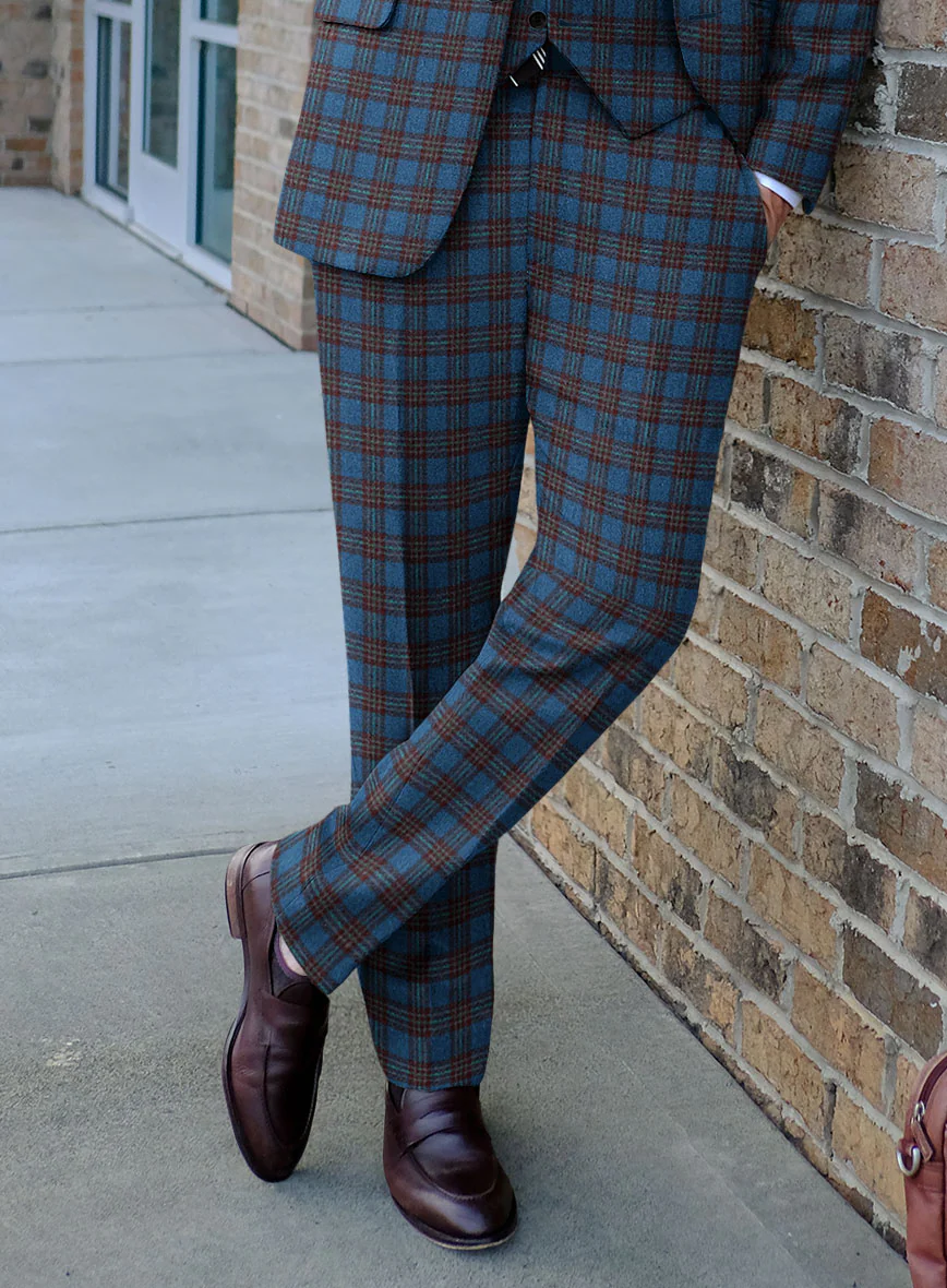 Italian Egor Checks Tweed Pants - Image 2