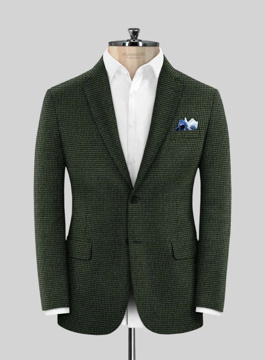 Italian Equiel Green Wool Jacket