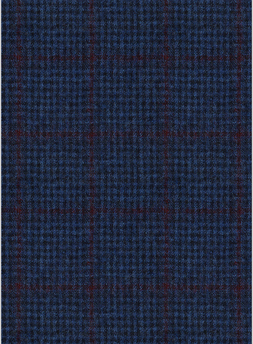 Italian Ermene Blue Wool Pants - Image 3