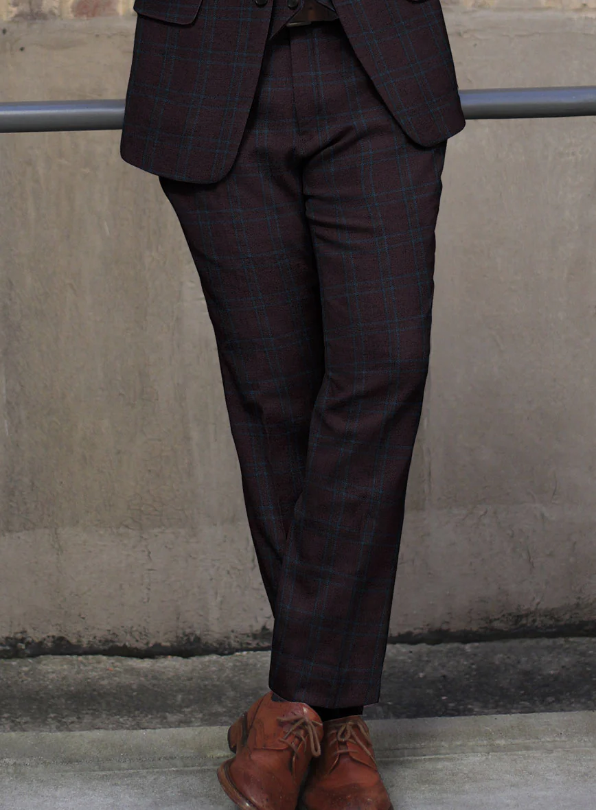 Italian Ernesto Check Tweed Suit - Image 7