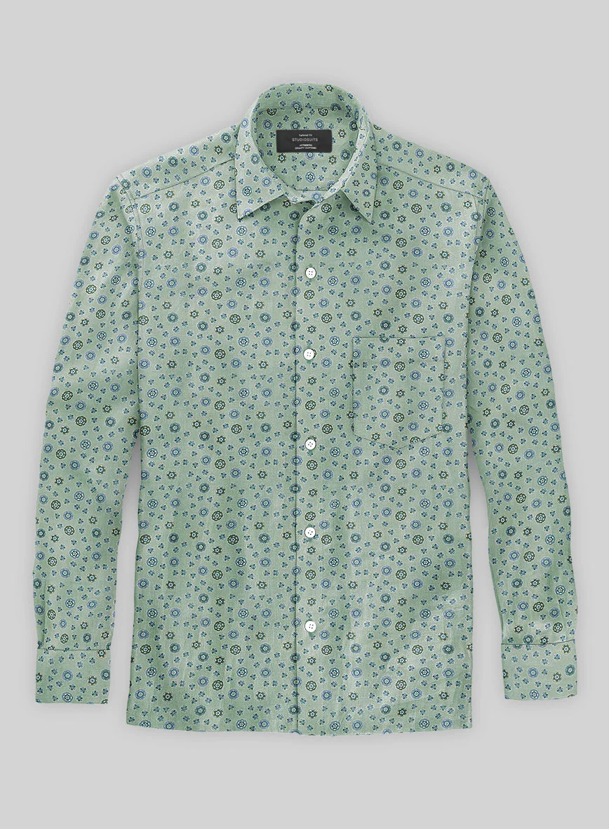 Italian Estrella Summer Linen Shirt - Image 2