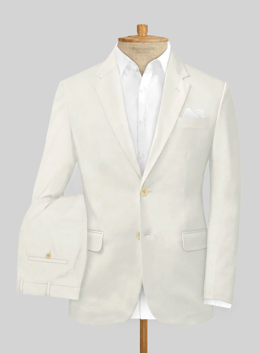 Italian Fawn Cotton Stretch Suit - Image 2