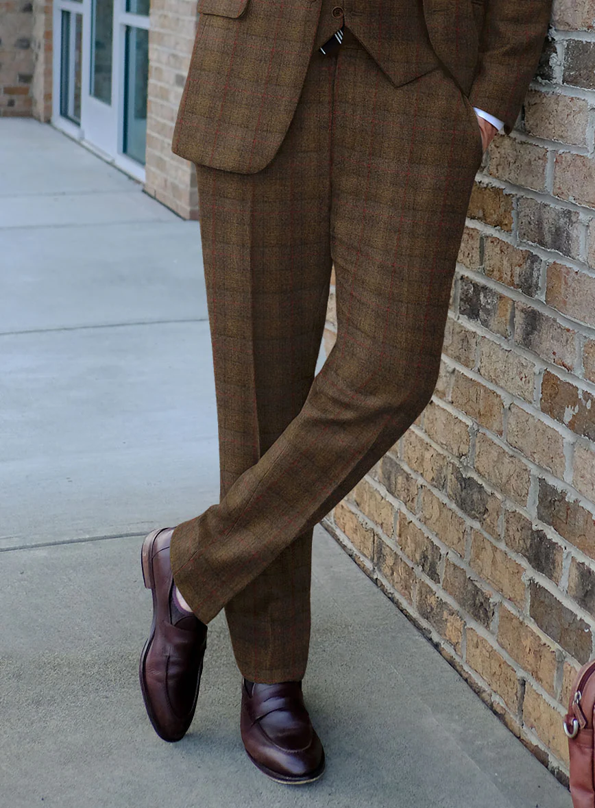 Italian Fiani Checks Tweed Pants - Image 2