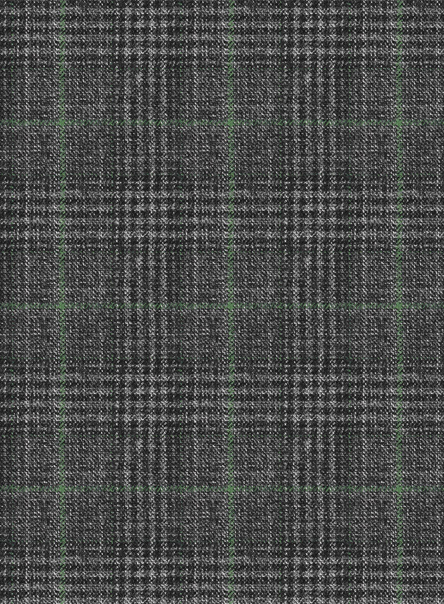 Italian Flick Gray Checks Flannel Jacket - Image 2