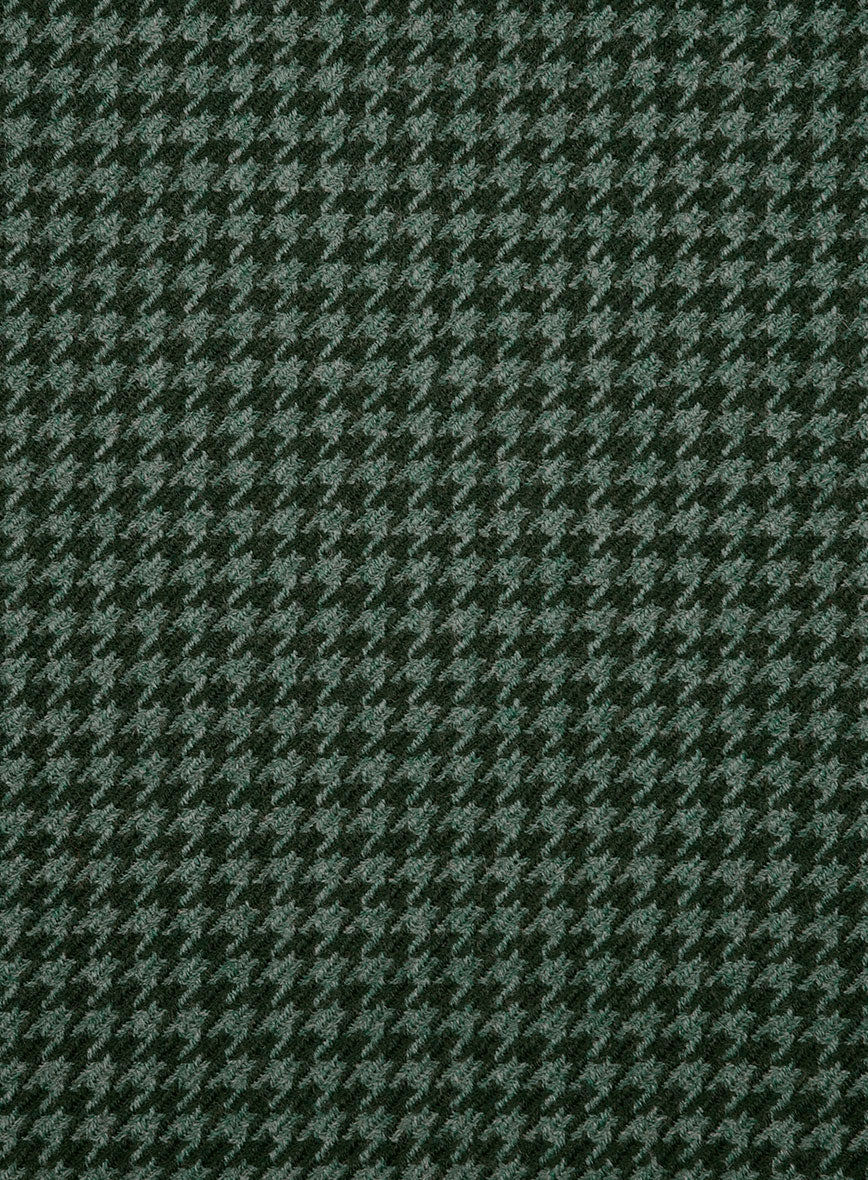 Italian Forest Green Houndstooth Tweed Suit - Image 8