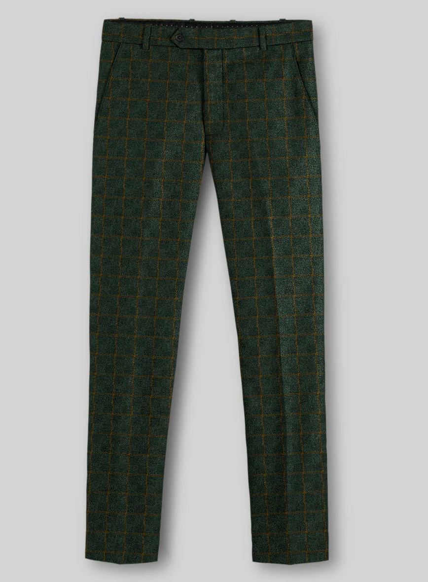Italian Forestline Check Tweed Pants - Image 2