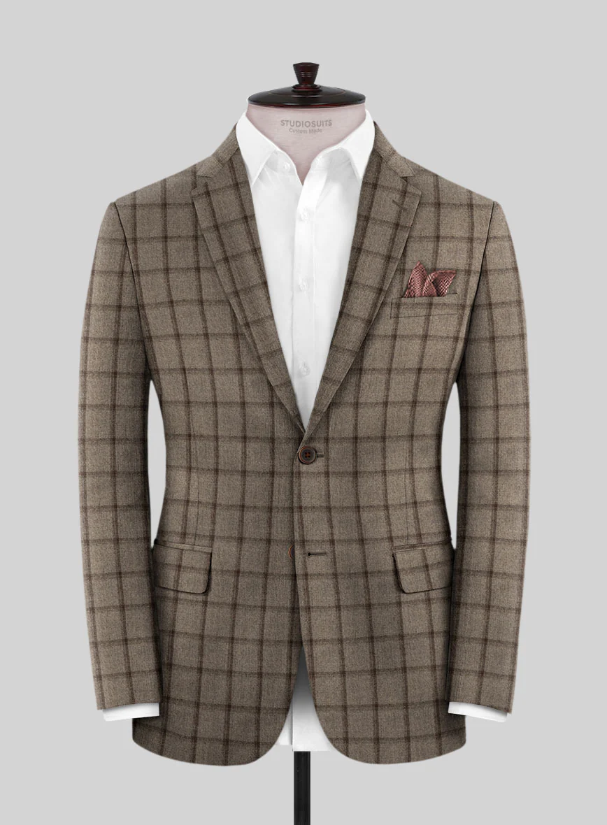 Italian Goiti Brown Wool Suit - Image 3