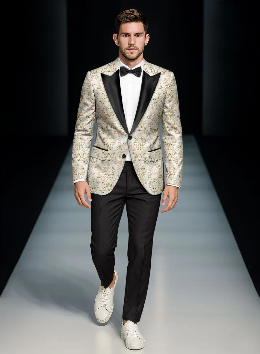 Italian Golden Rocaille Tuxedo Suit