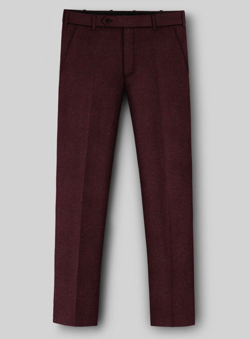 Italian Highlander Wine Tweed Suit - Image 5