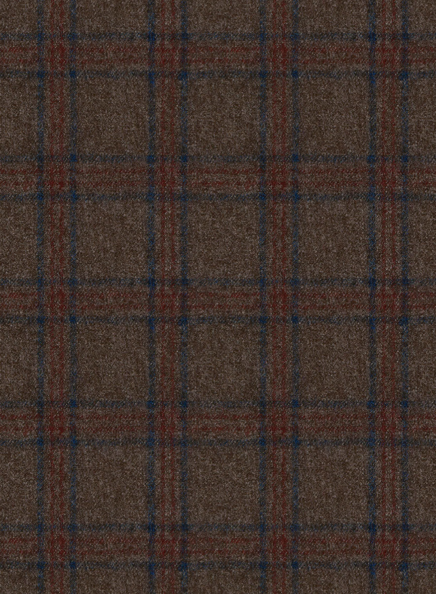 Italian Iana Brown Wool Suit - Image 5