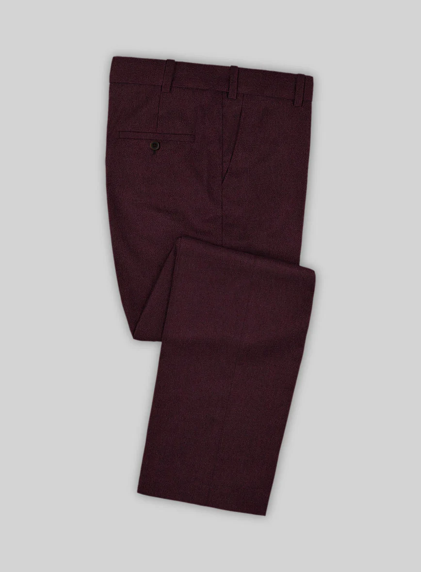 Italian Isandi Sangria Wool Pants