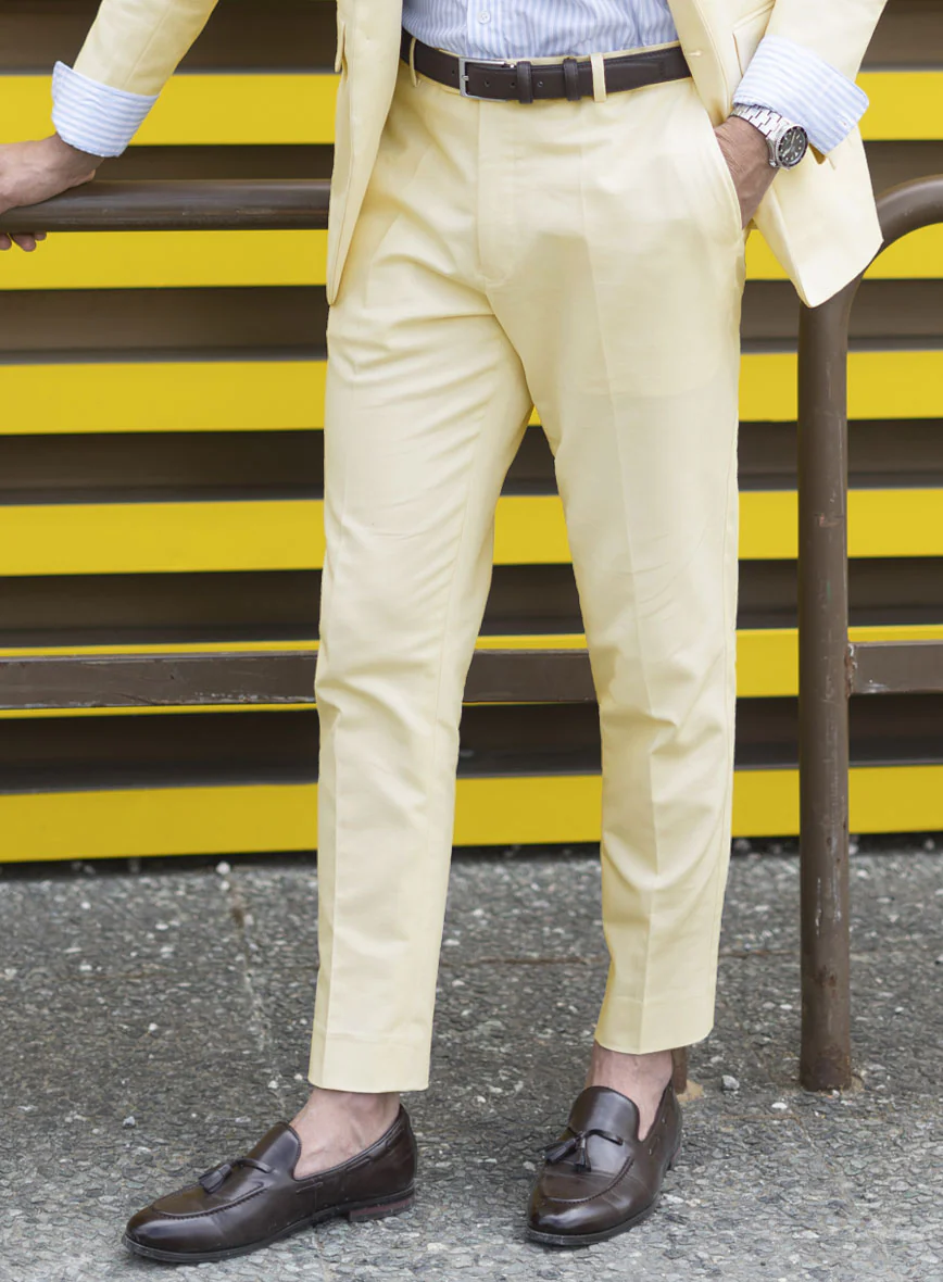 Italian Ivory Cotton Stretch Suit - Image 7