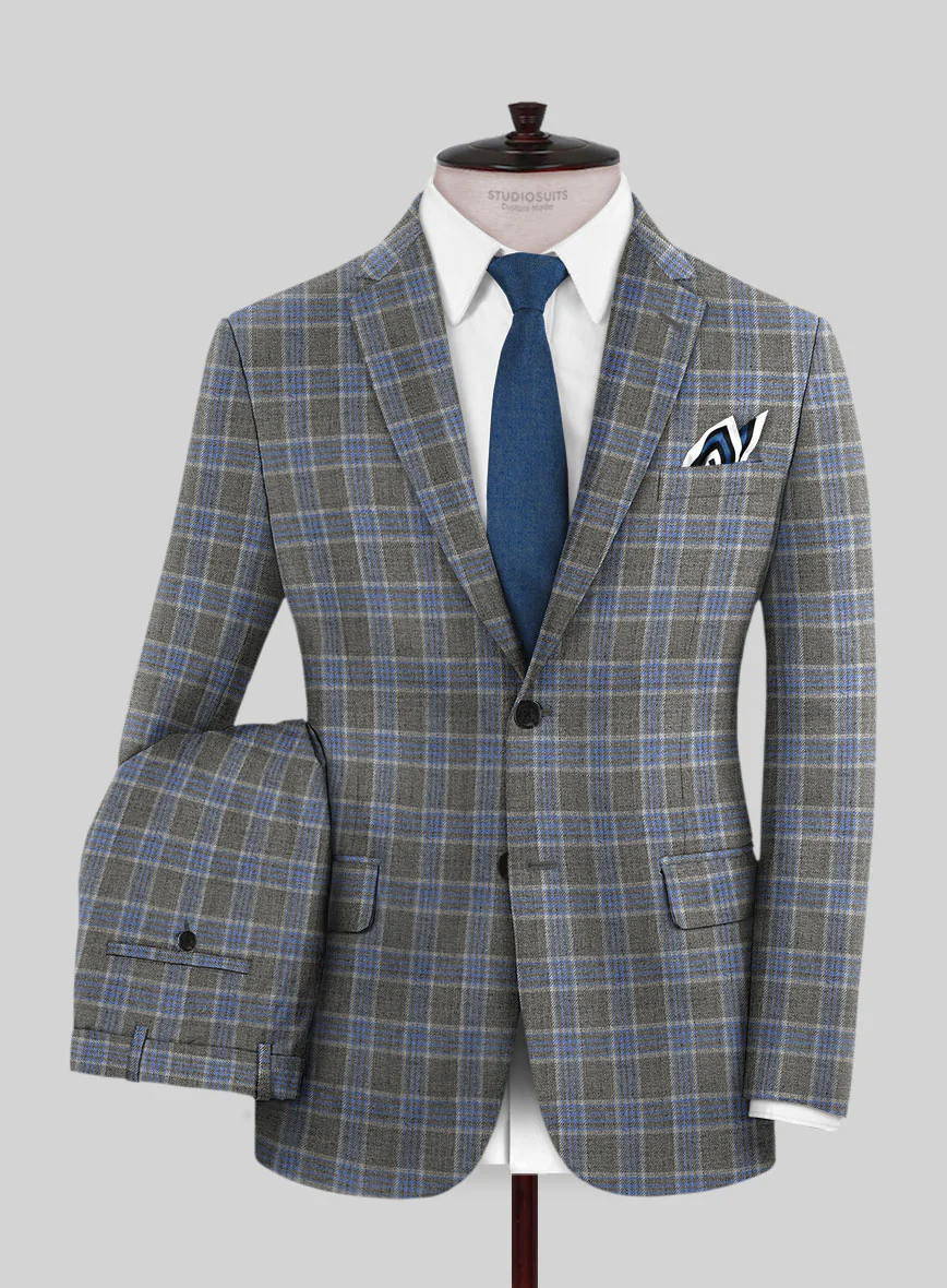 Italian Joa Gray Wool Suit