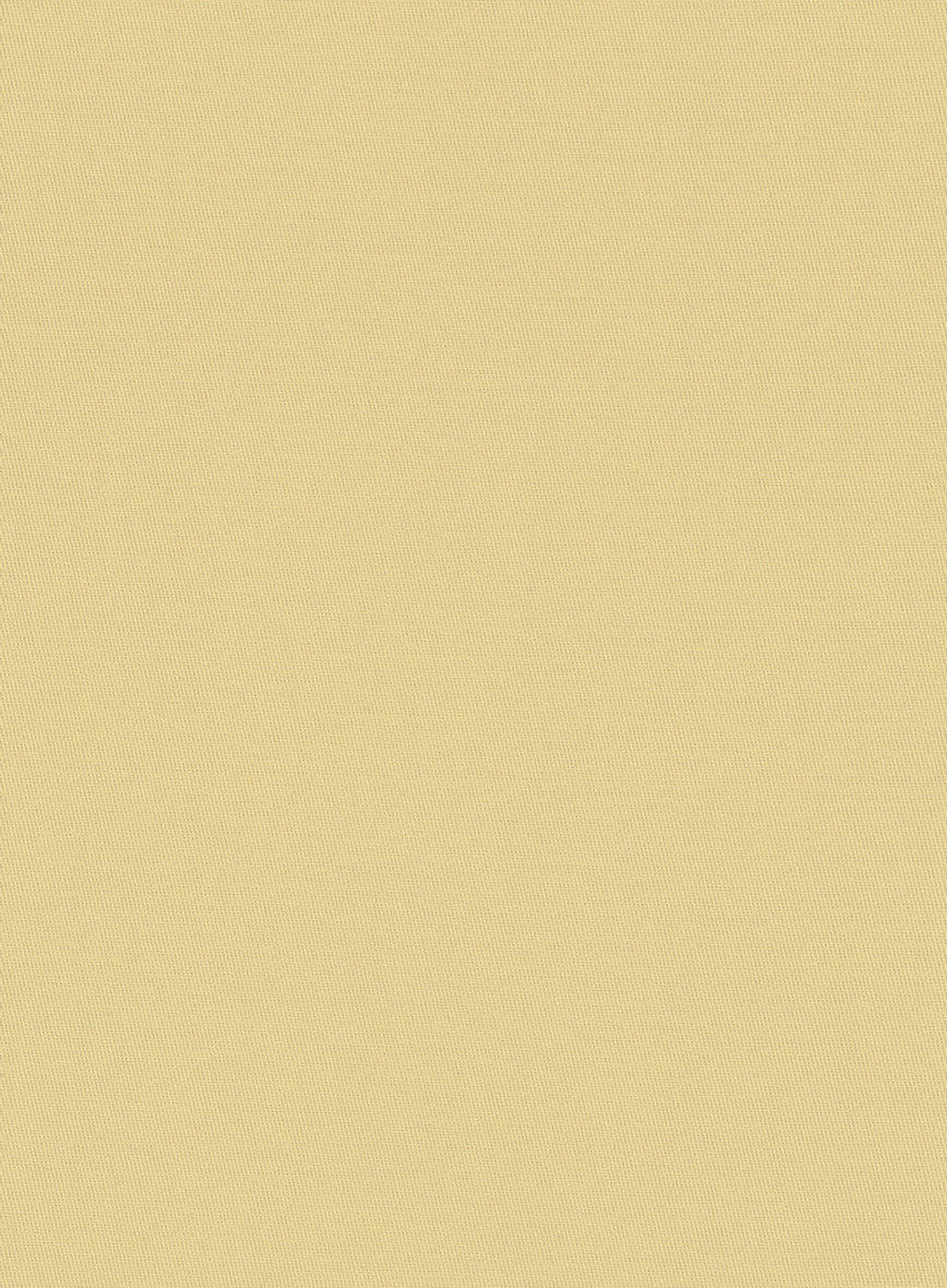 Italian Latte Beige Cotton Stretch Suit - Image 6