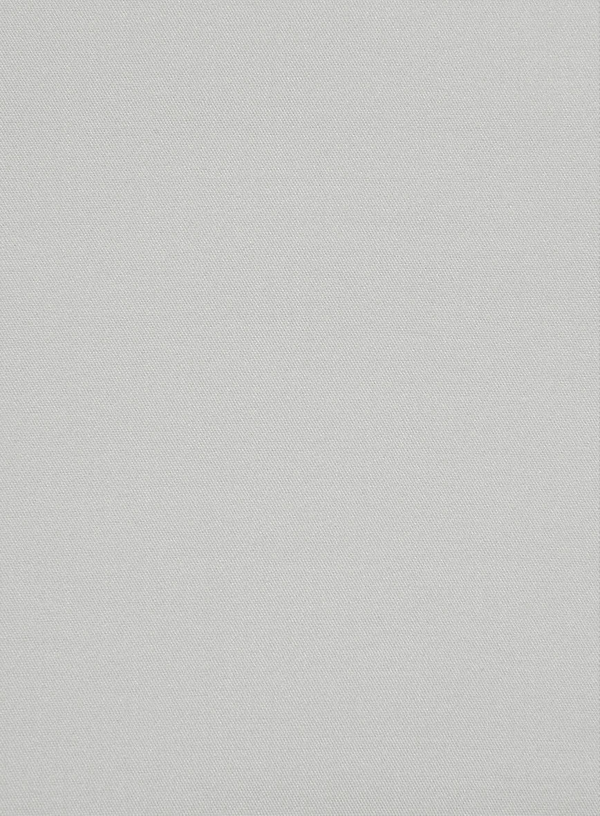 Italian Light Gray Cotton Pants - Image 3