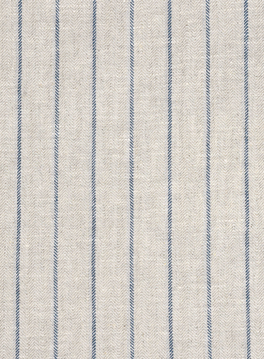 Italian Linen Belvano Stripe Suit - Image 6