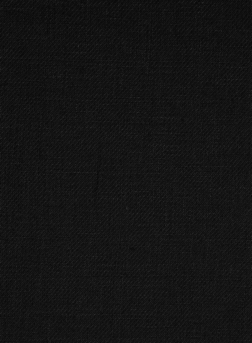 Italian Linen Cavalry Black Pants - Image 3