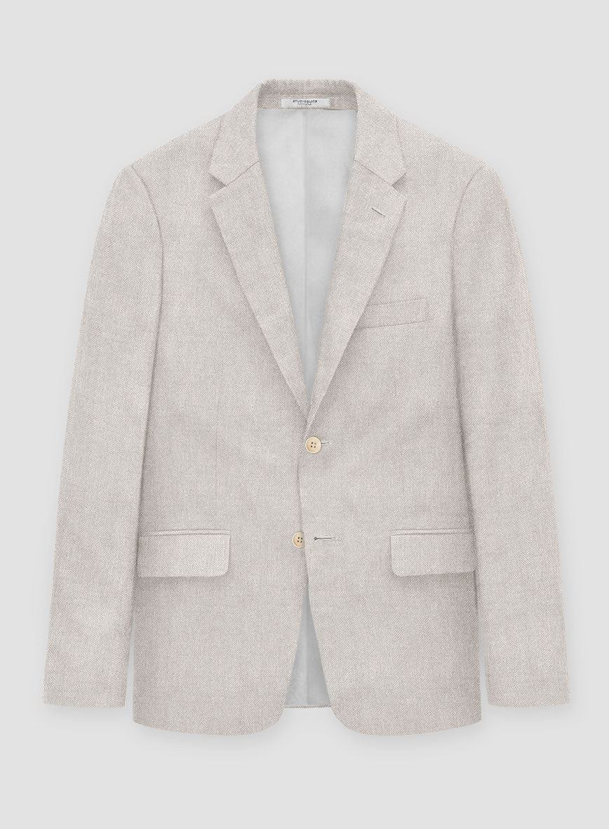 Italian Linen Cenaro Herringbone Jacket
