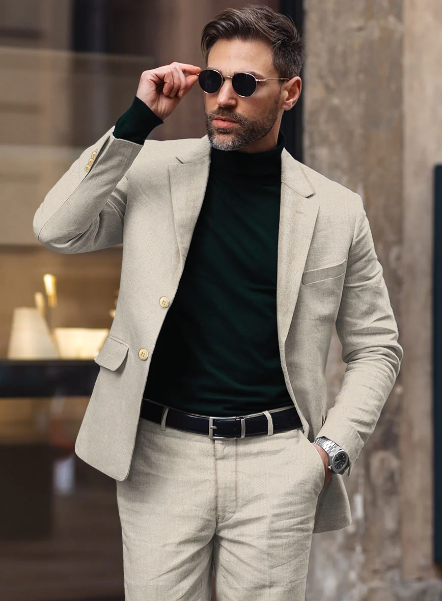 Italian Linen Demetrio Suit - Image 4