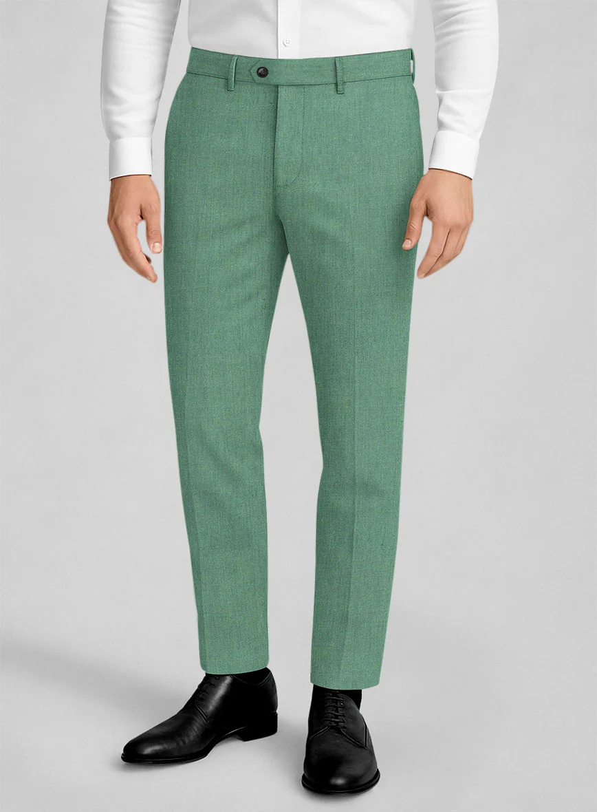 Italian Linen Fern Green Pants