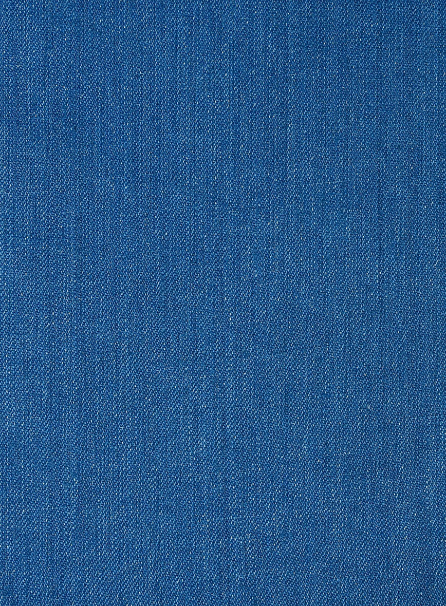 Italian Linen French Blue Pants - Image 3
