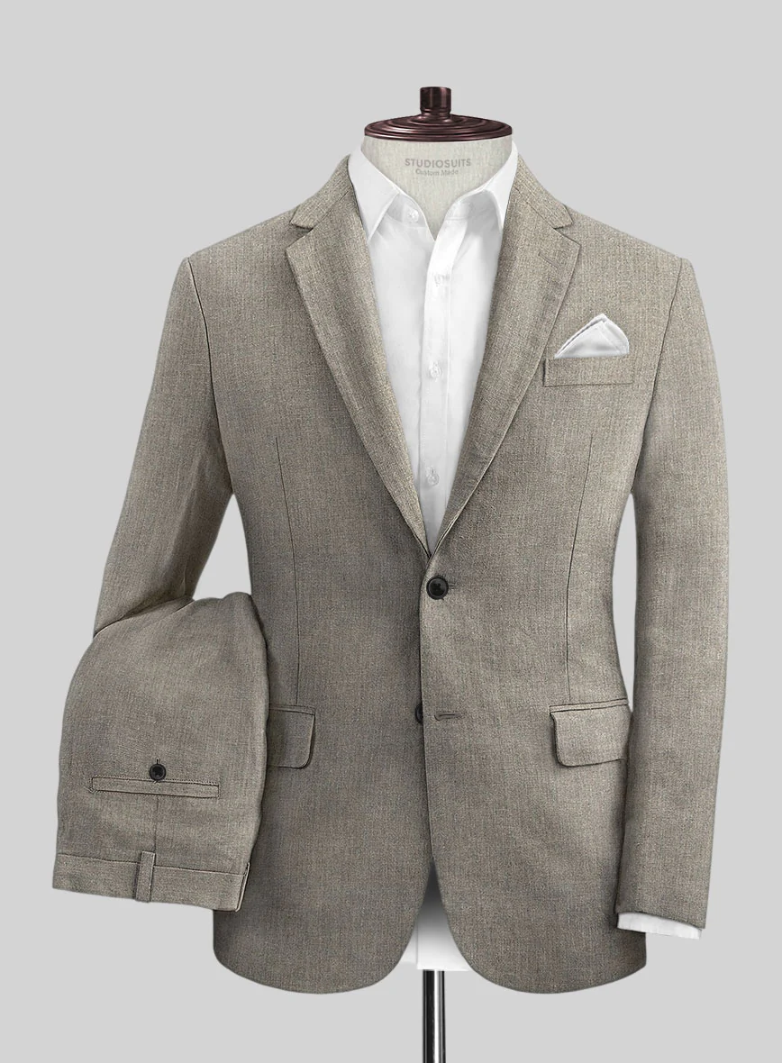 Italian Linen French Brown Suit