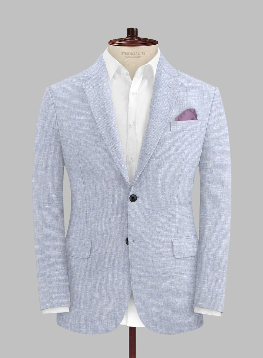 Italian Linen Lavender Mist Jacket - Image 3