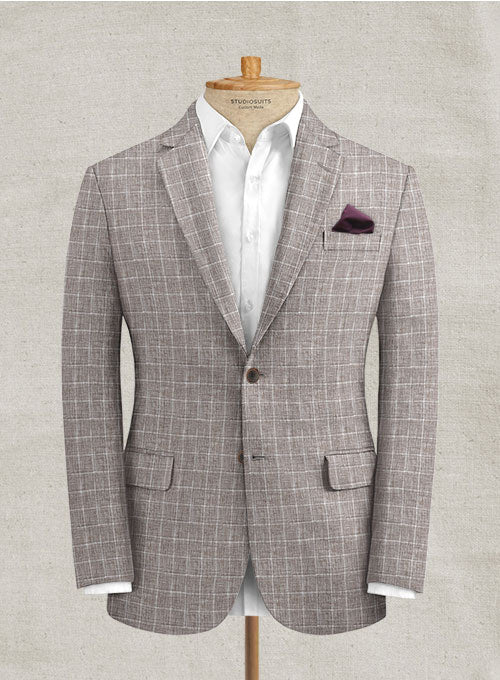 Italian Linen Lusso Brown Jacket