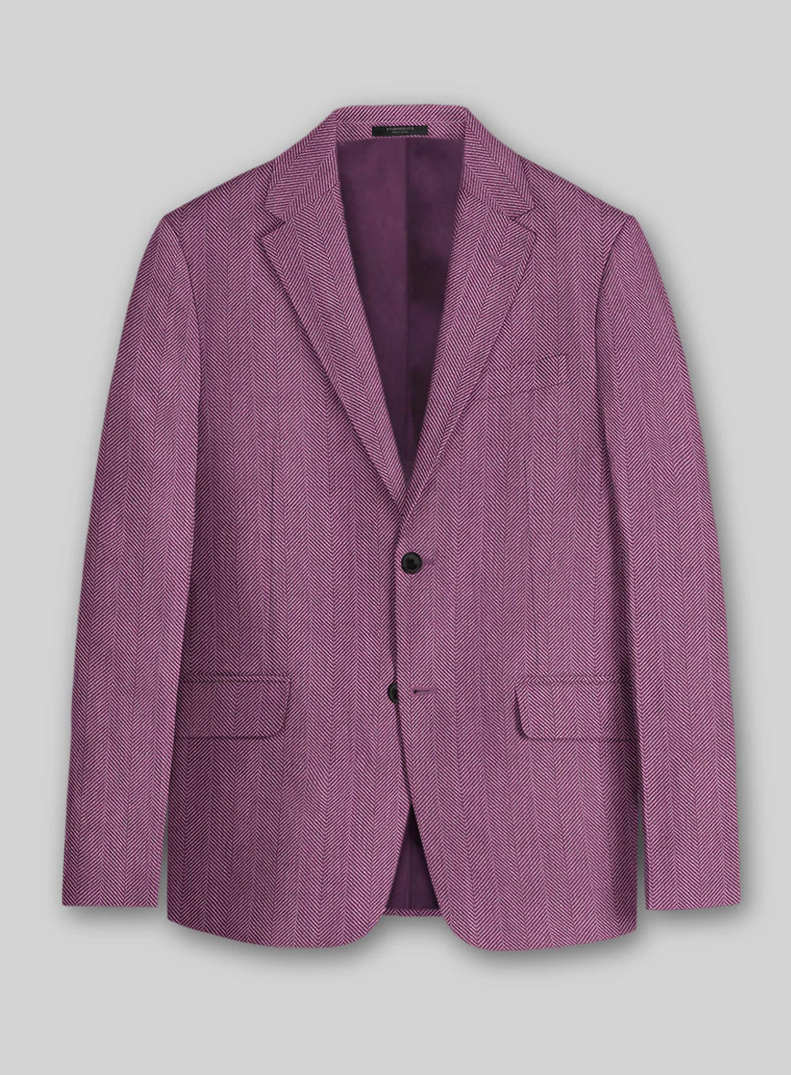 Italian Linen Marenzio Herringbone Jacket