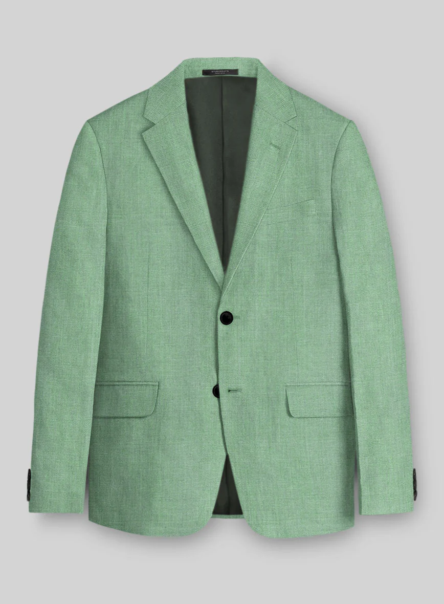 Italian Linen Mojito Green Suit - Image 3